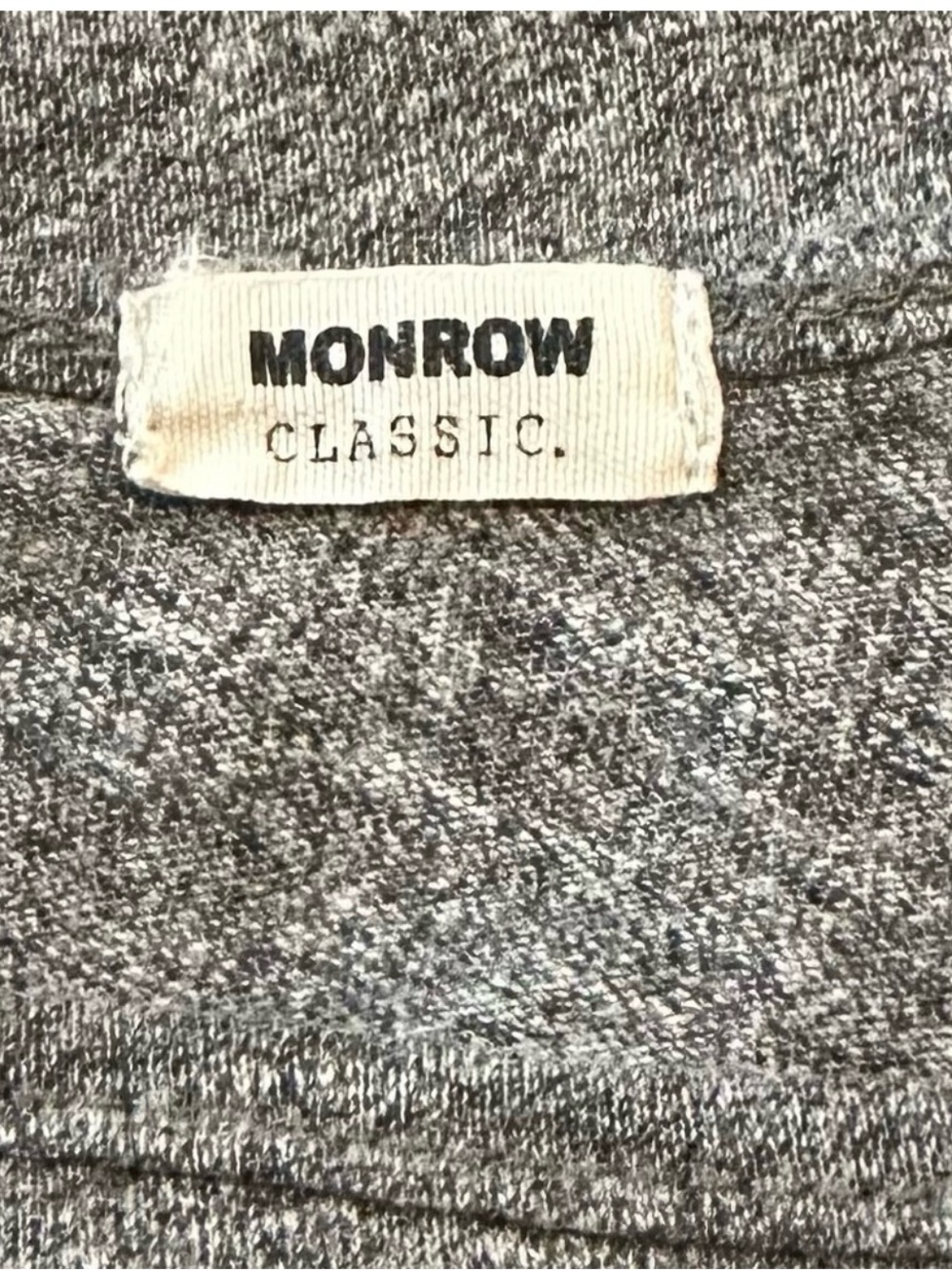 Monroe Gray Knit Scoop Neck Tank Top - - Picture 3 of 4